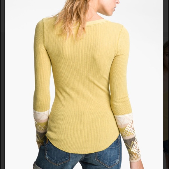 Free People Kombucha Embroidered Thermal Top - Picture 2 of 4